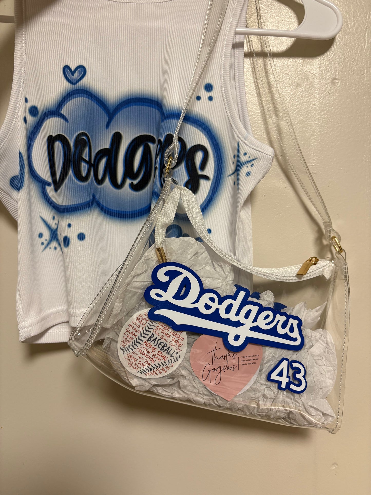 Dodgers Clear Bag