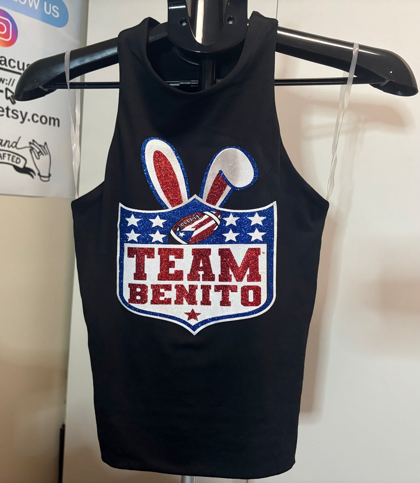 Bad Bunny Super Bowl Women's Sparkly Shirt